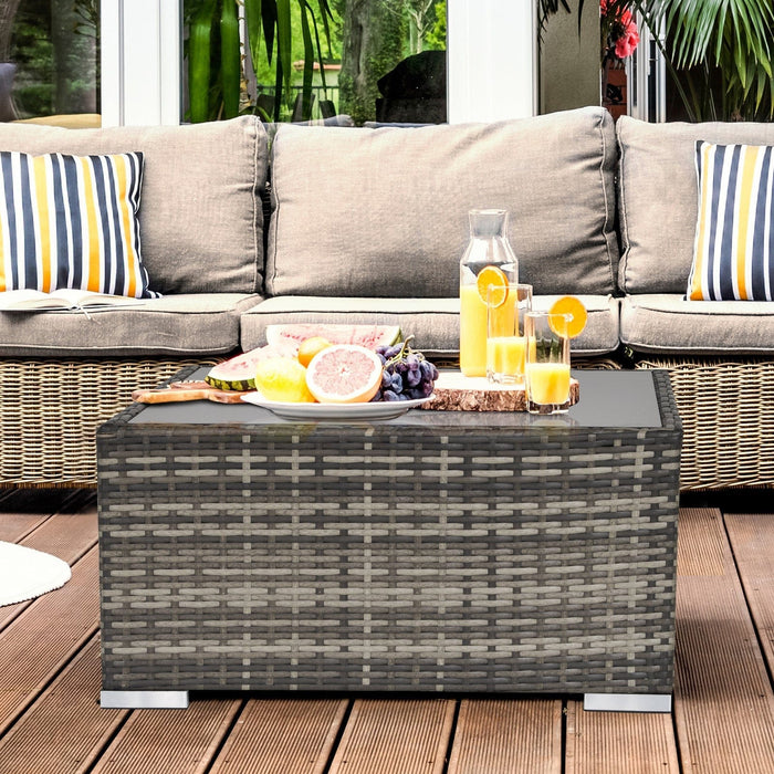 Rattan Patio Coffee Table