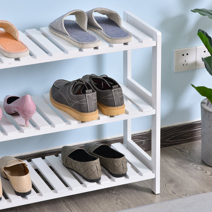 3 Tier Wooden Shoe Rack