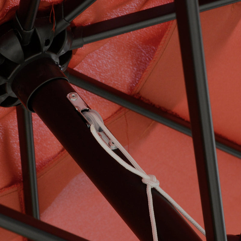 2.5m Tilting Parasol - Scalloped Edge, Vented Top