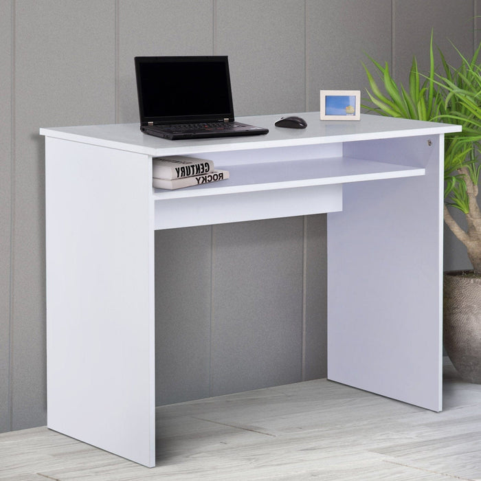 Home Office Computer Desk with Storage, 90x50cm