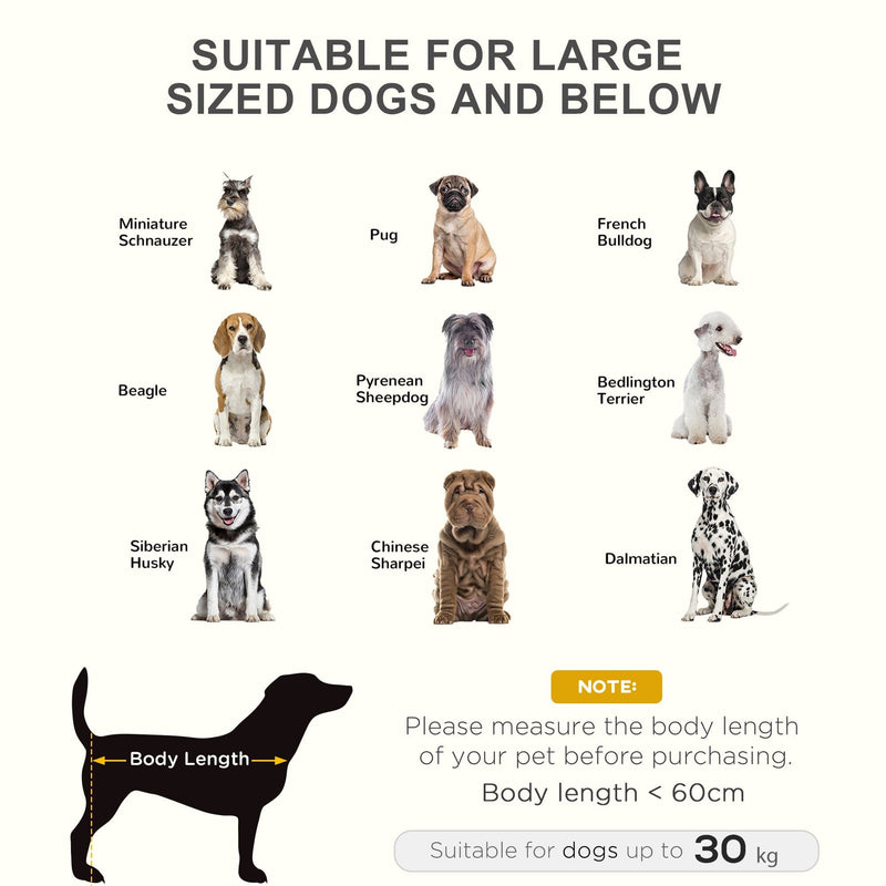 Raised Dog Bed For Large Dogs - Black