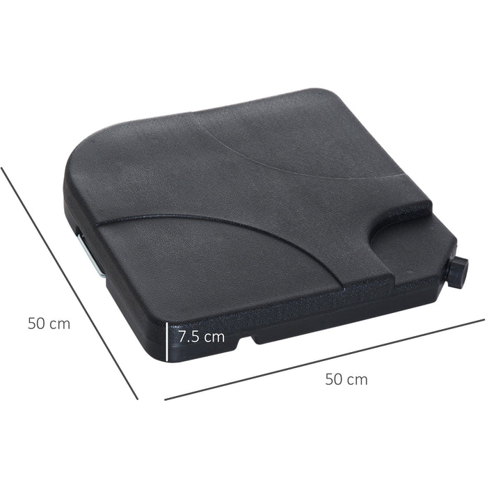 60kg Cantilever Parasol Weights, Black