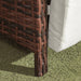 3 Piece Patio Bistro Set With Reclining Armchairs, Brown