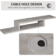 Wall Mounted Floating TV Stand Homcom