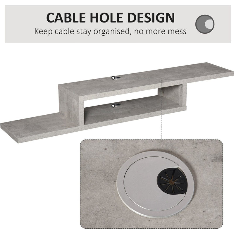 Wall Mounted Floating TV Stand Homcom