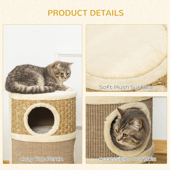 Cat Scratch Barrel, Sisal & Seaweed Rope, Climbing Tower