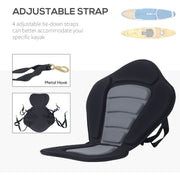 HOMCOM High Back Detachable Canoe/Kayak Seat-Black Homcom