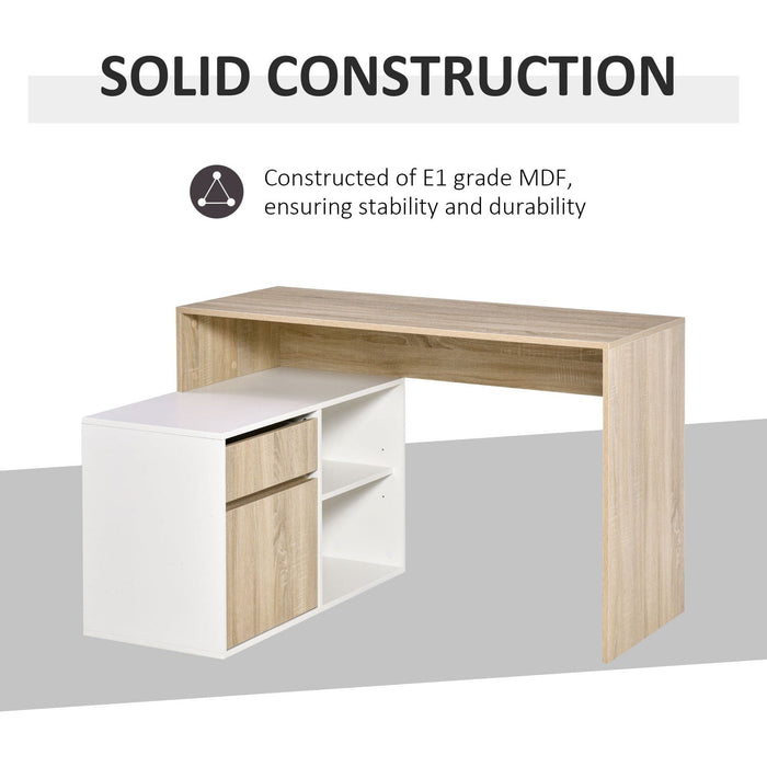 Modern Corner Desk with Storage