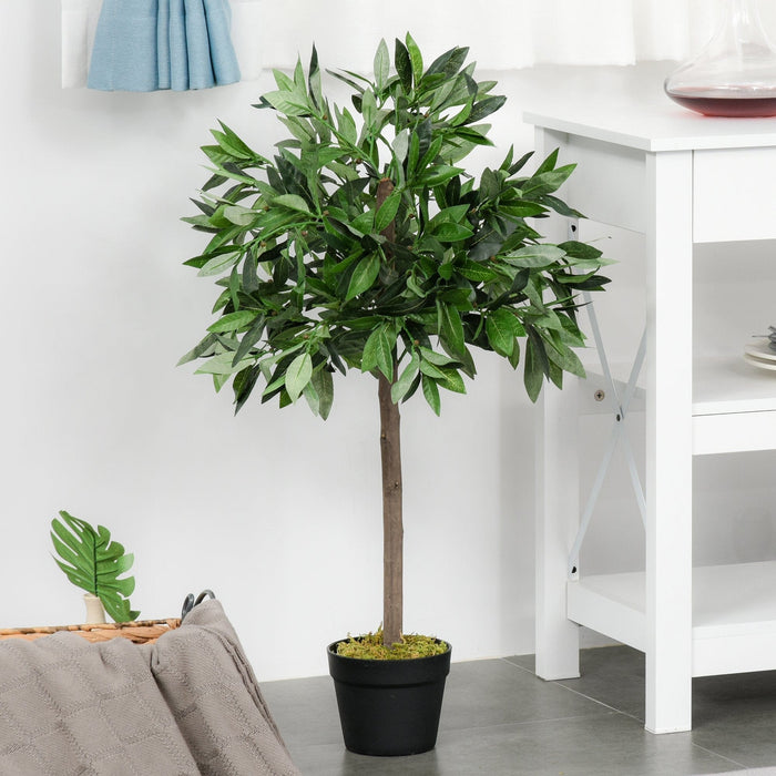 Set of 2 Topiary Bay Laurel Ball Trees, Indoor/Outdoor