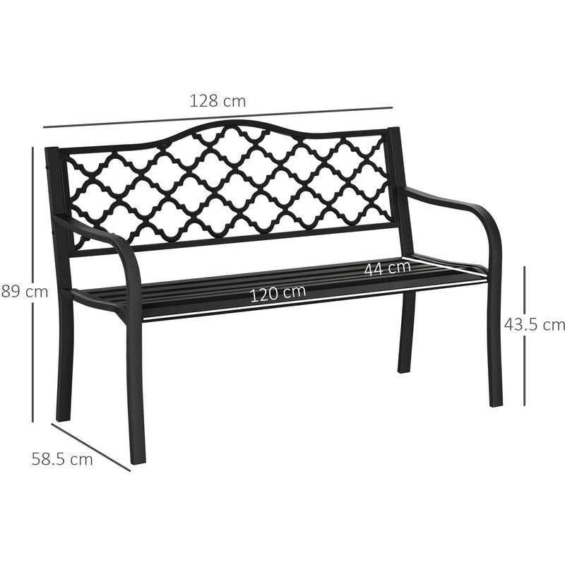 Antique Cast Iron Bench Outsunny