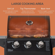Image of a 3 burner gas bbq trolley 