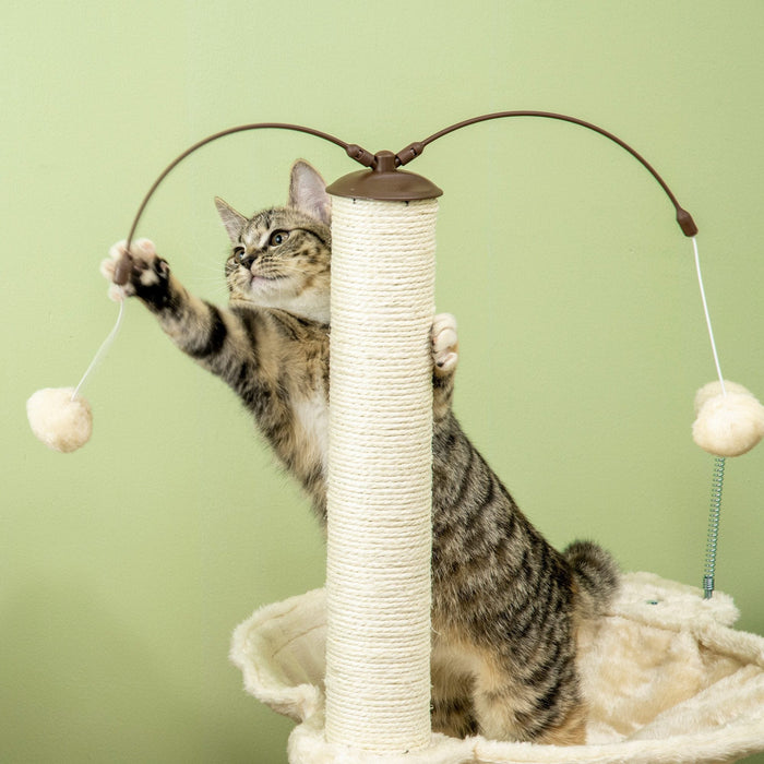 Cat Tree Tower With Sisal Rope Scratching Post