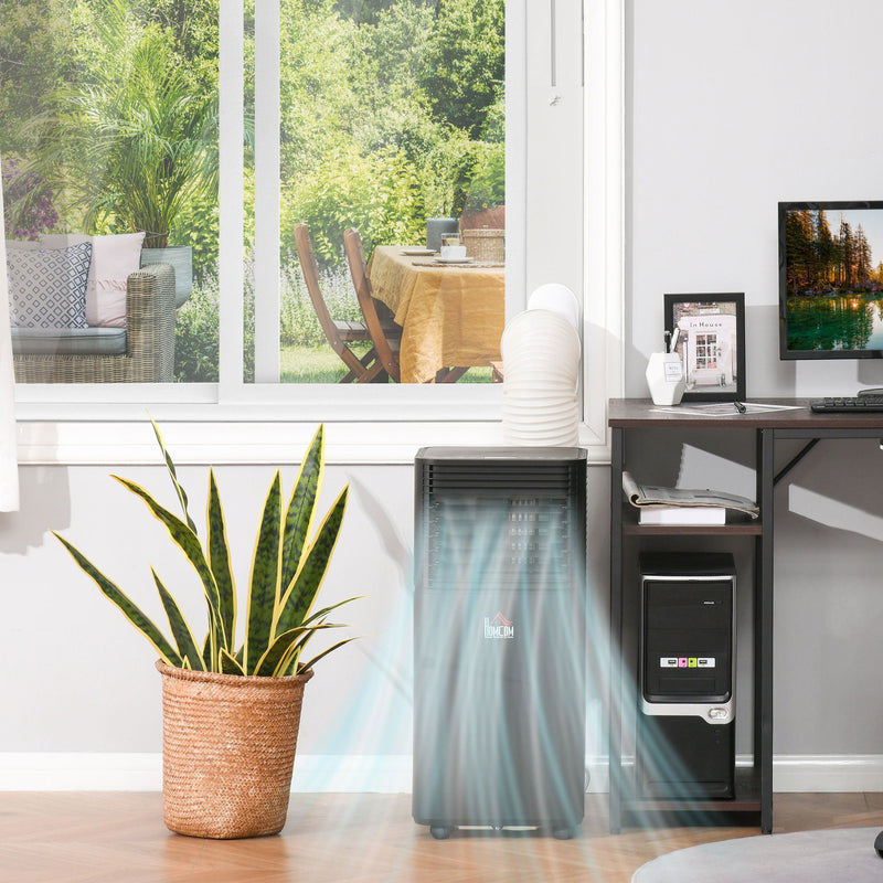8000 BTU Portable AC w/ Remote, LED, 24Hr Timer Homcom
