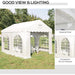 Large White Party Tent With Church Style Windows 