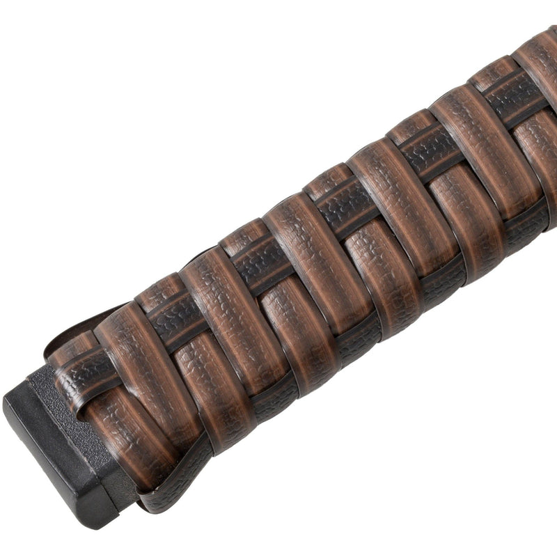 6 Piece Outdoor Dining Set with Rattan Chairs & Glass Table