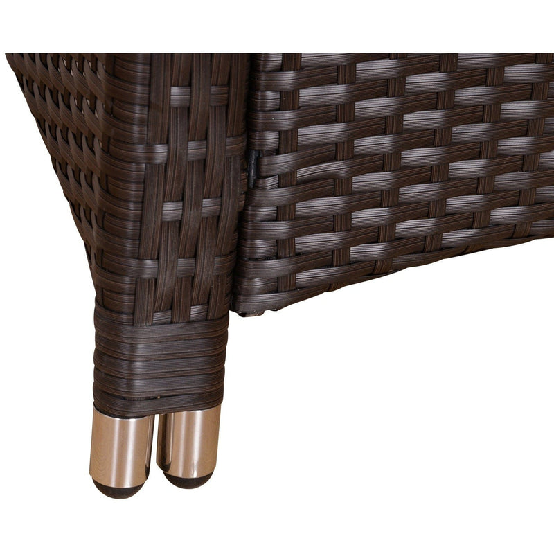 2 Seater Rattan Bistro Set with Cover