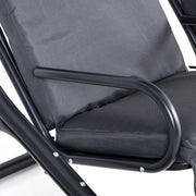 Canopy Swing Seat, Modern Garden Swing Seat, Outdoor Outsunny