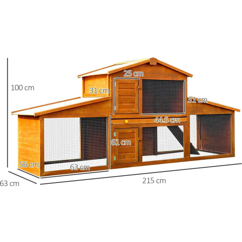 Deluxe Large Outdoor Rabbit Hutch
