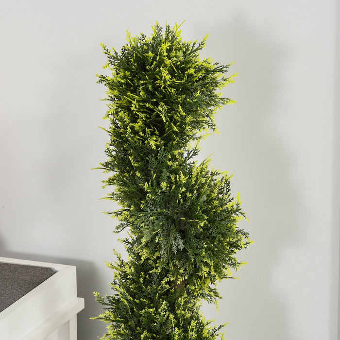 Set of 2 90cm Spiral Topiary Trees, Indoor/Outdoor