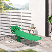 Sun Lounger With Face Hole Outsunny