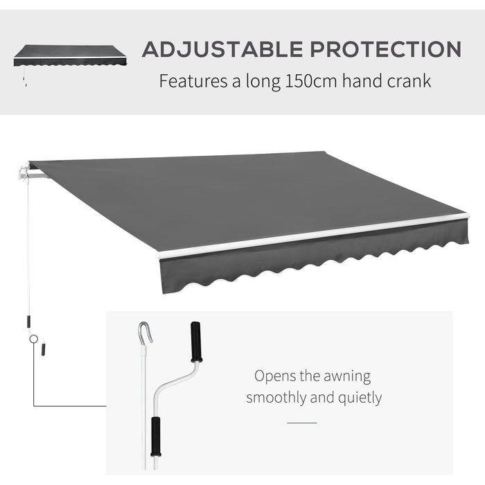 Retractable Awning For House, 3.5M x 2.5M