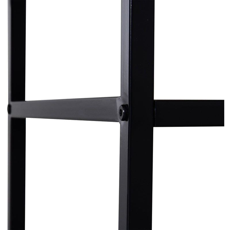 Industrial TV Stand with 2 Shelves, Metal Frame