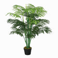 125cm Artificial Palm, 18 Leaves, Nursery Pot, Indoor/Outdoor Homcom