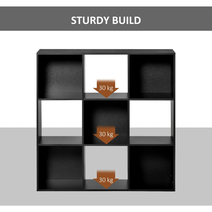 9 Cube Storage Bookcase, 3-Tier