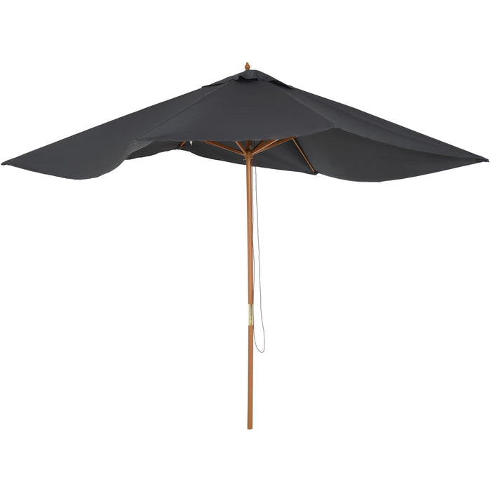 2x3m Wooden Garden Parasol