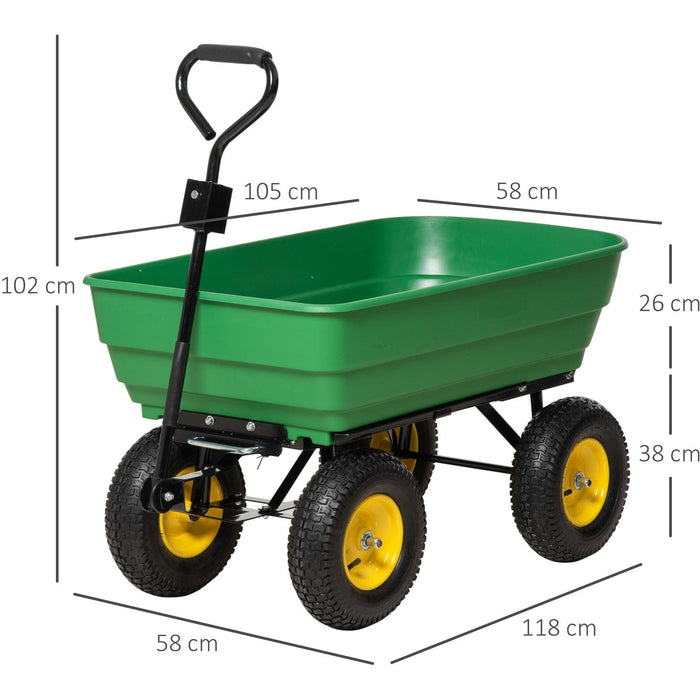 4 Wheel Wheelbarrow