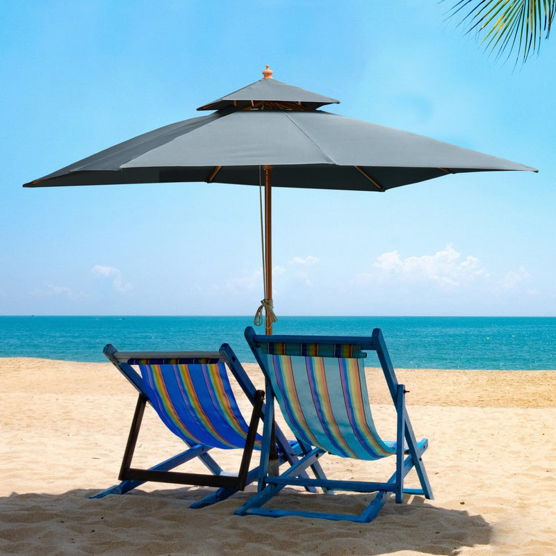 Pagoda Style Large Patio Parasol Outsunny