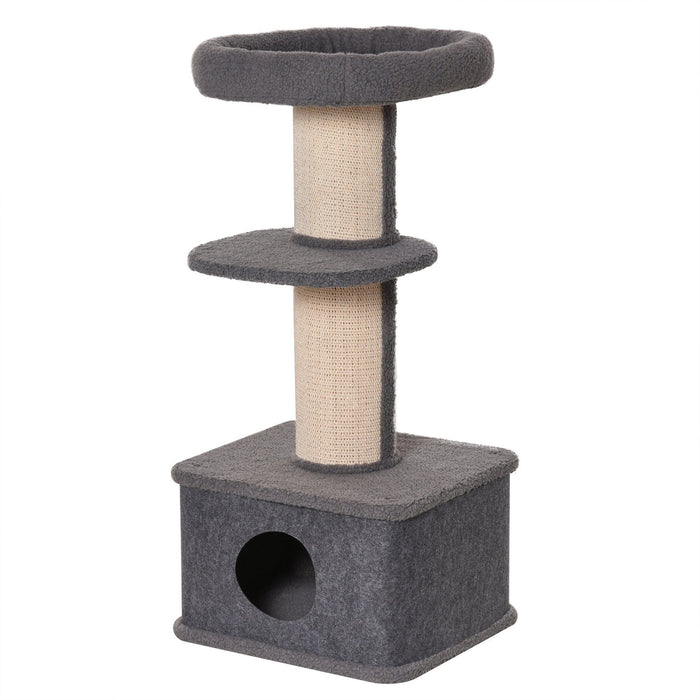 Multi-Level Cat Tower, Sisal Post, Condo, Plush Perches