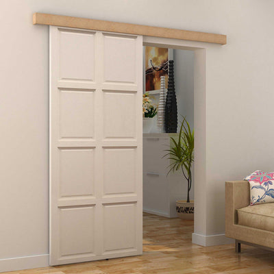6.5FT Sliding Barn Door Hardware Kit Homcom