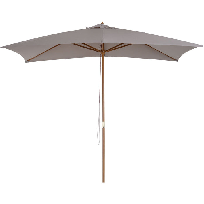 2x3m Wooden Garden Parasol