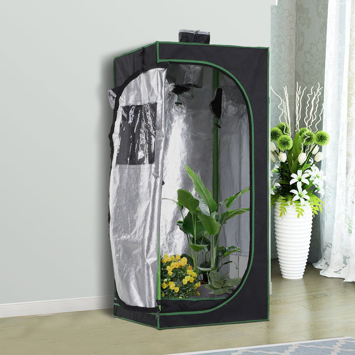 Hydroponic Plant Grow Tent, Window, L60xW60xH140 cm