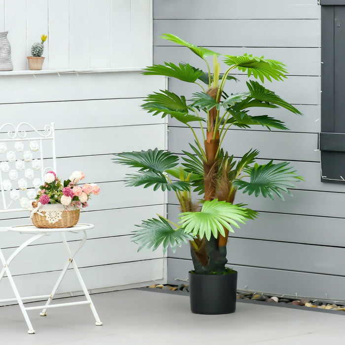 Artificial Tropical Palm Tree, 135cm, Indoor/Outdoor Decor