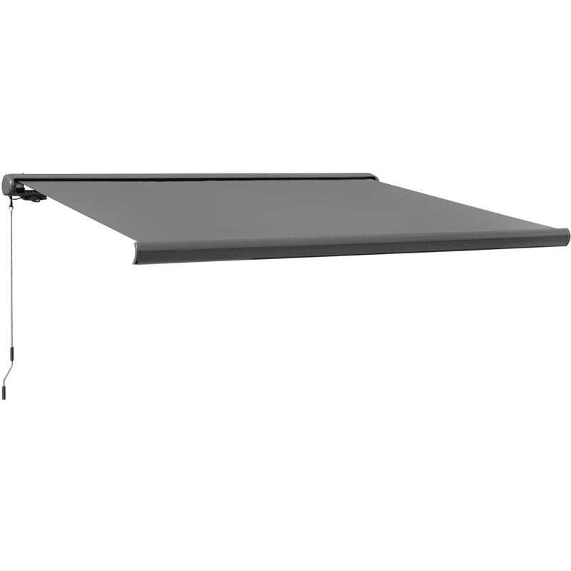 Electric Patio Awning, Remote Control, Grey