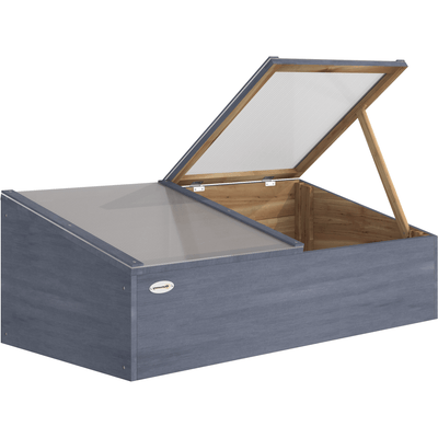 Small Wooden Cold Frame - Polycarbonate - 100x50x36 cm Outsunny