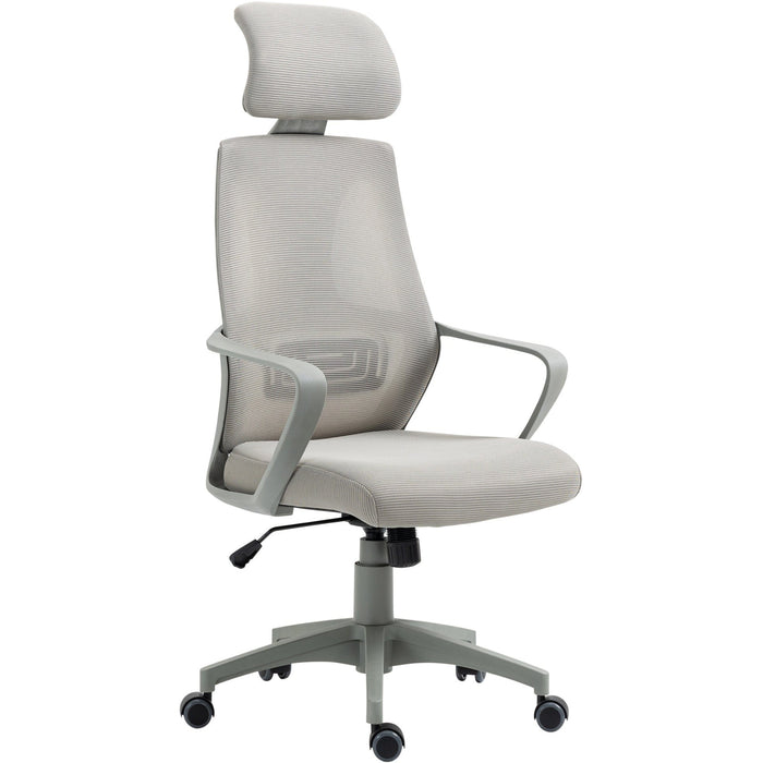 Swivel Office Chair With Wheels, Ergonomic Mesh Back