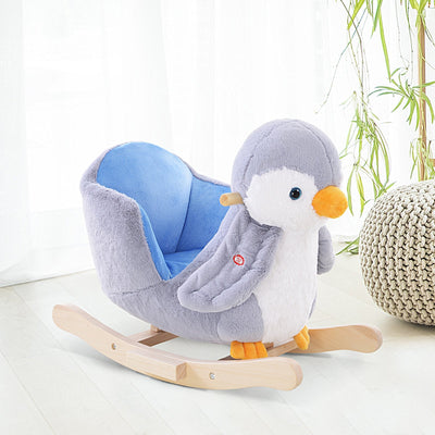 Rocking Animal, Penguin, Musical 32 Songs, Multicoloured Homcom