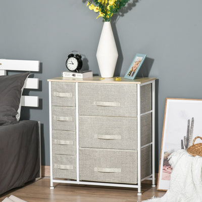 Fabric Chest Drawers, Living Room/Bathroom/Kitchen Homcom