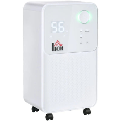 Quiet Portable Dehumidifier - 12L/Day 2000ML - 4 Modes Homcom