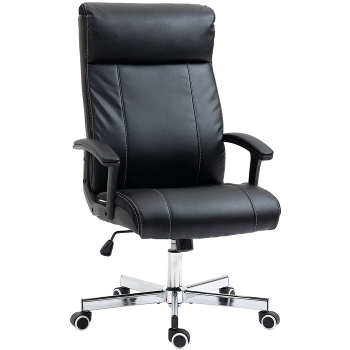 Vibration Massage Office Chair Black