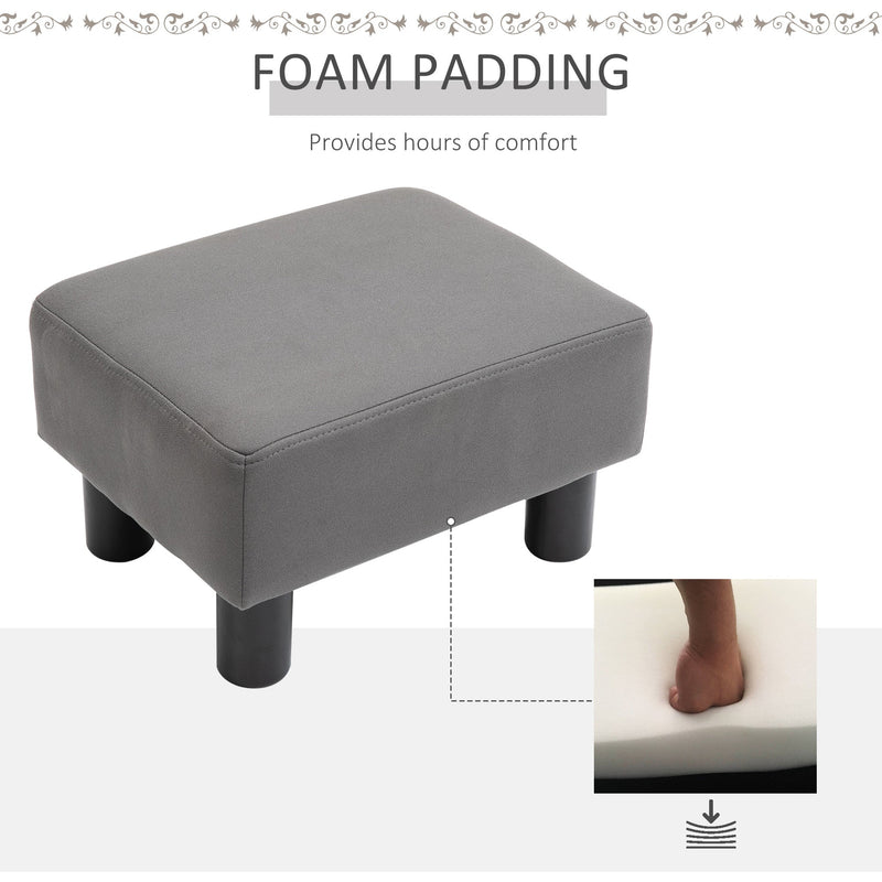 Grey Footstool for Home & Office (40x30x24cm)