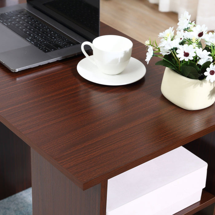 Computer Desk with Shelves