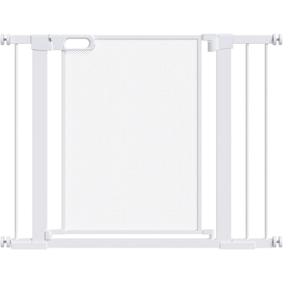 White Dog Gate for Doorways & Stairs Pawhut