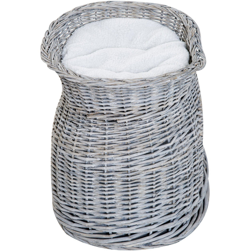 "114cm Beige Cat Tree: Sturdy House for Climbing and Play"