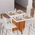 Drop Leaf Dining Table For Small Spaces Homcom