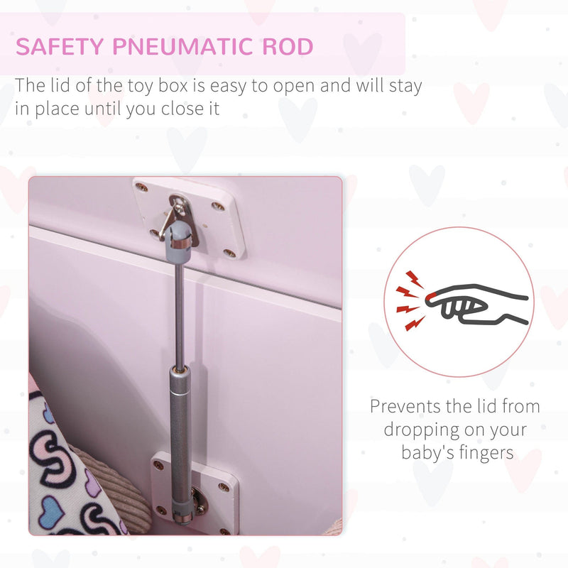 Wooden Toy Box With Seat