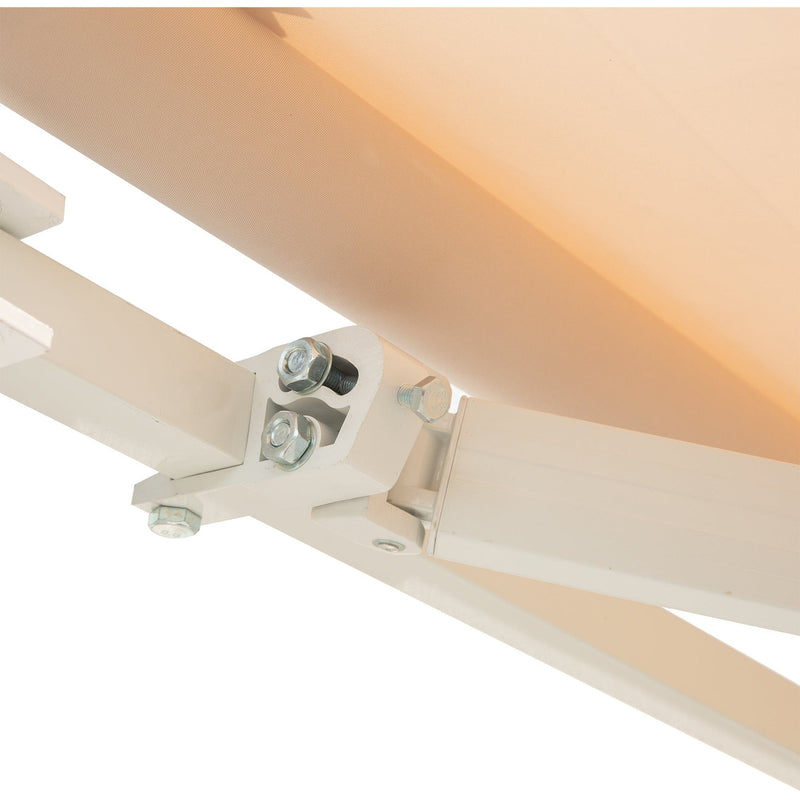 Awning For Patio - Manual Hand Crank 3 x 2m Aluminium Frame